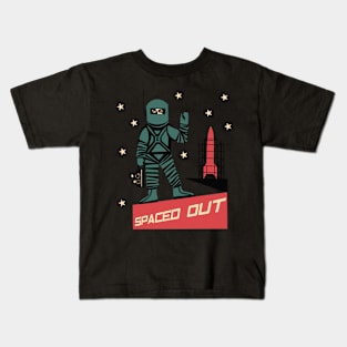 Spaced Out Spaceman design by MotorManiac Kids T-Shirt